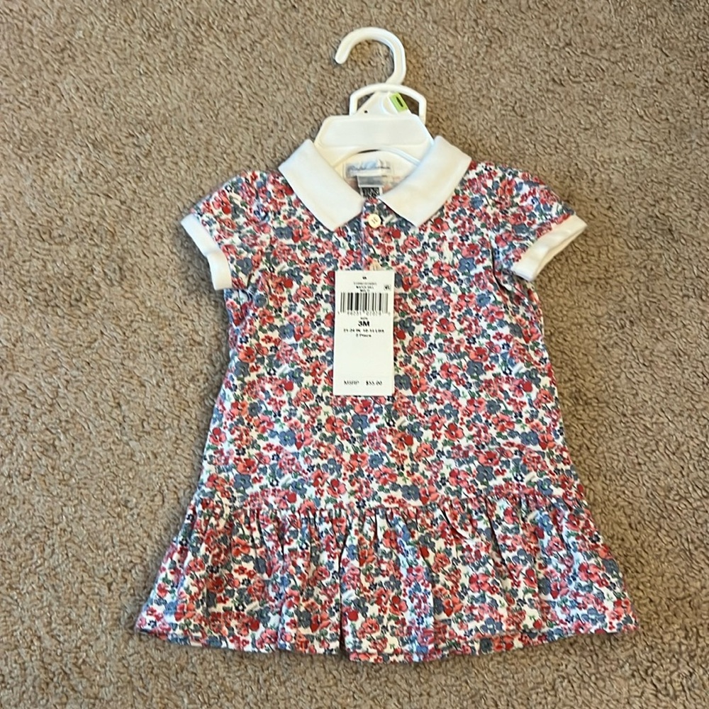 Ralph Lauren Infant Girl Dress and Bloomer set